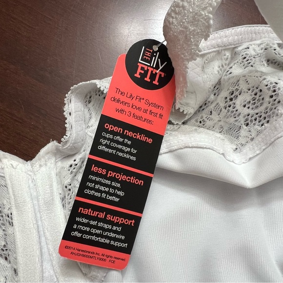 LILYETTE The Lily Fit Minimizer Comfort Lace Underwire white Bra 44D NWT - Picture 5 of 11
